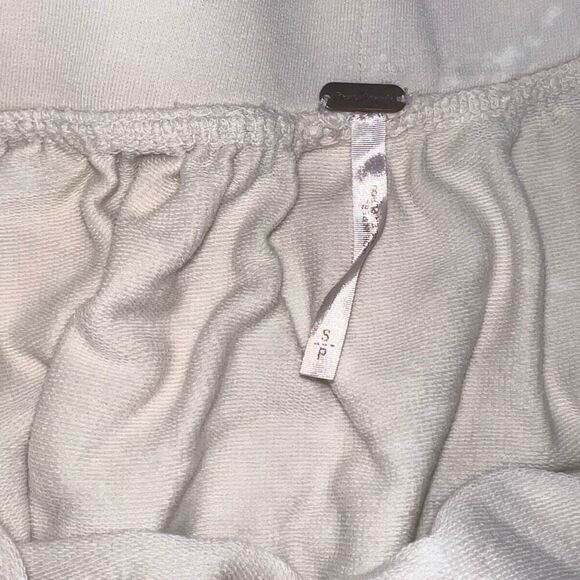 Free People Kiss Me Off-The-Shoulder Top Cream Bleach Distressed Women’s Small - Picture 9 of 12